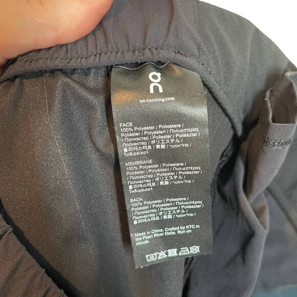 On Running Waterproof Shorts‎ Black Small MSRP $180 - Picture 9 of 13